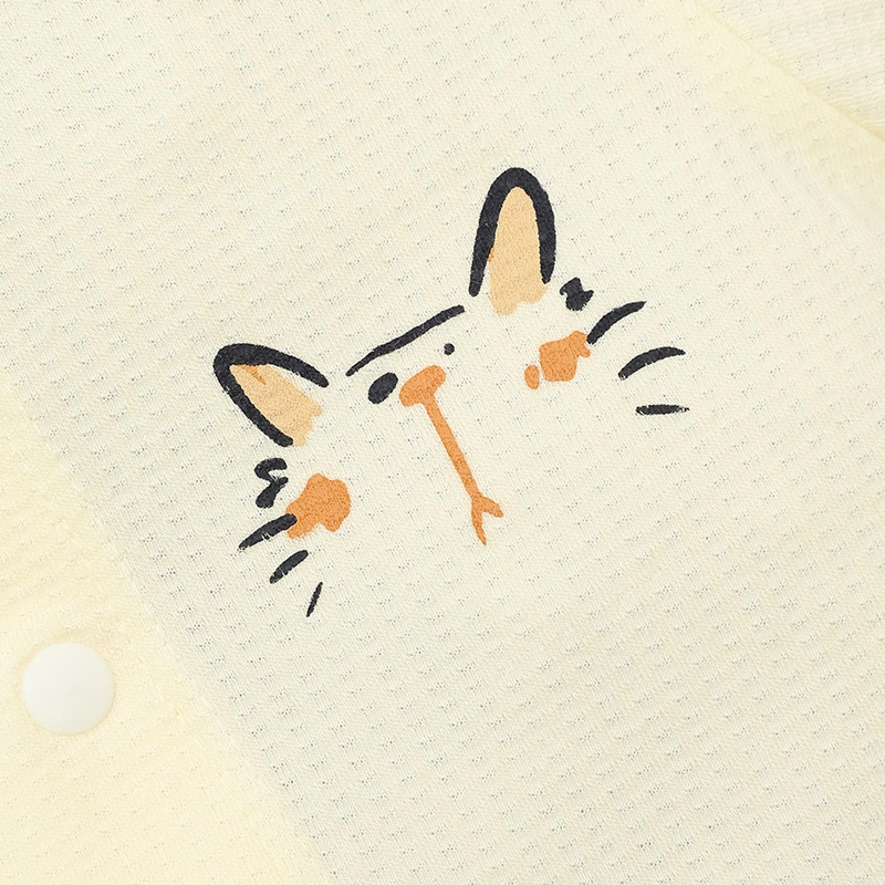 Bộ tay ngắn bé gái La Pomme niềm vui mùa hè màu vàng - nâu 7