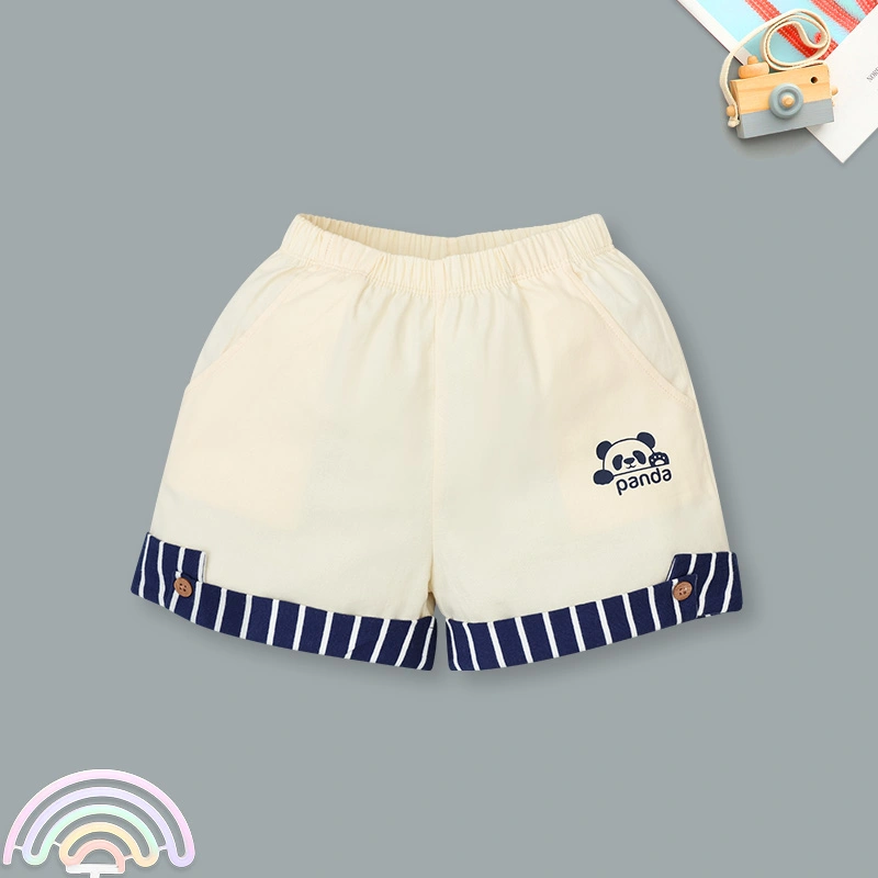 Bộ tay ngắn bé trai Pony Kids phối khăn màu trắng - nâu 23