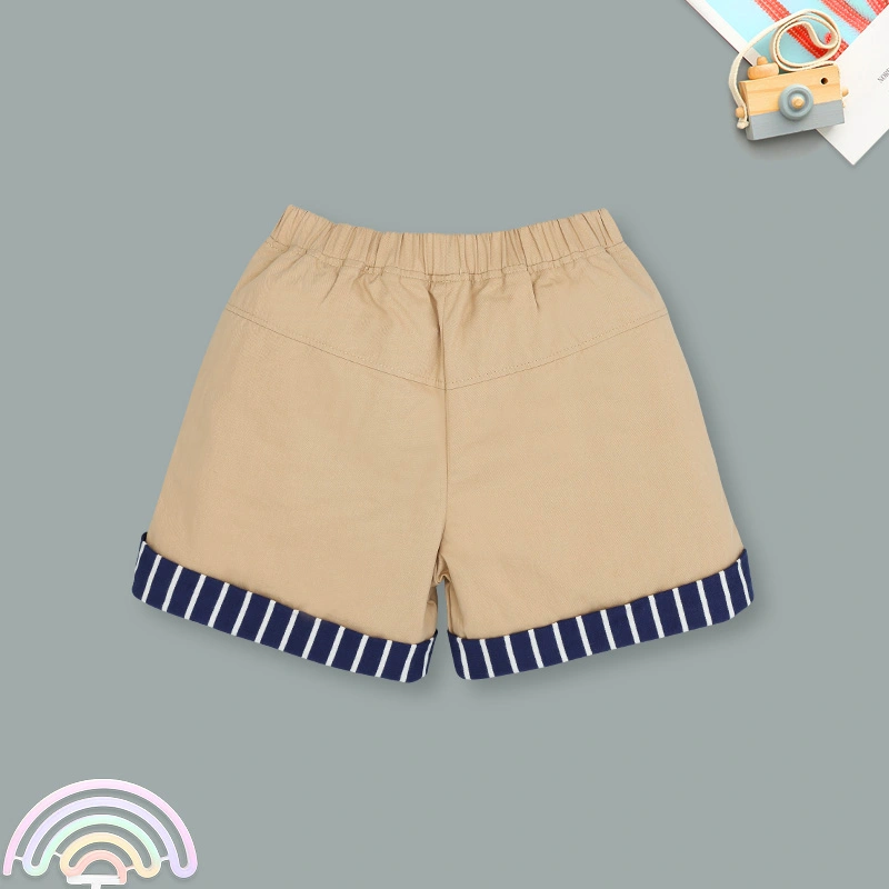 Bộ tay ngắn bé trai Pony Kids phối khăn màu trắng - nâu 10