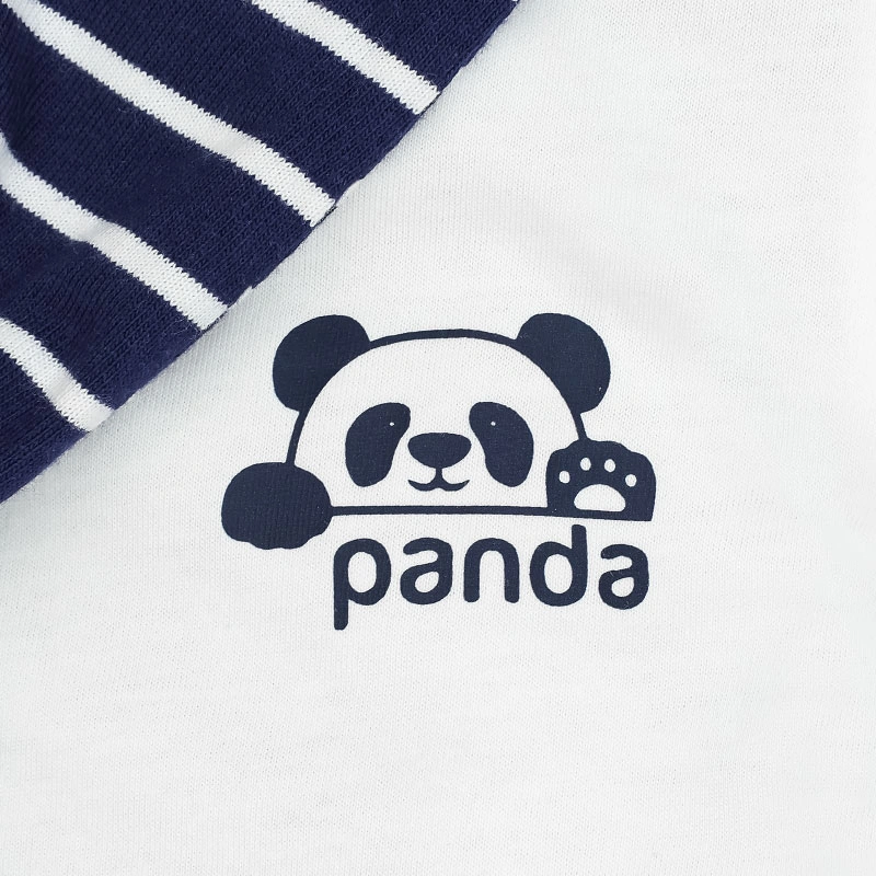 Bộ tay ngắn bé trai Pony Kids phối khăn màu trắng - nâu 6