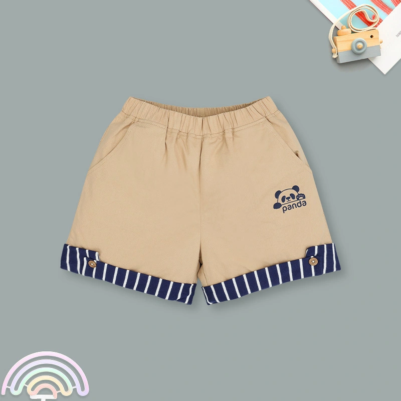 Bộ tay ngắn bé trai Pony Kids phối khăn màu trắng - nâu 9