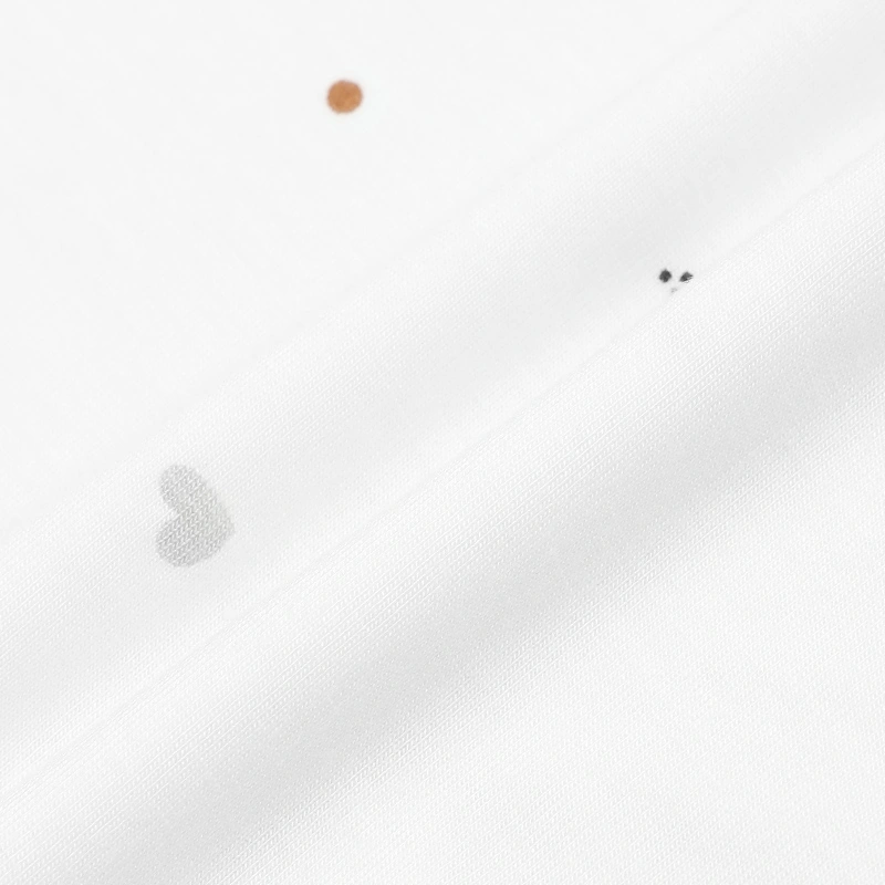 Bộ tay ngắn cúc bấm chéo in ngựa con IQ Baby màu trắng 11