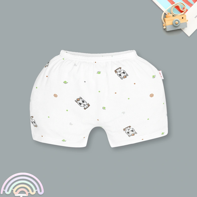 Bộ tay ngắn cúc bấm chéo in ngựa con IQ Baby màu trắng 8