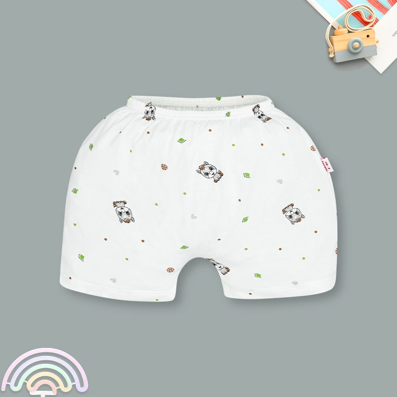 Bộ tay ngắn cúc bấm vai in ngựa con IQ Baby màu trắng 7