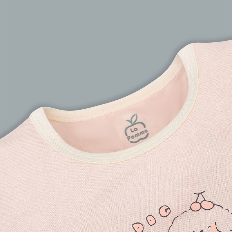 Bộ tay ngắn La Pomme người bạn puppy màu vàng kem 17