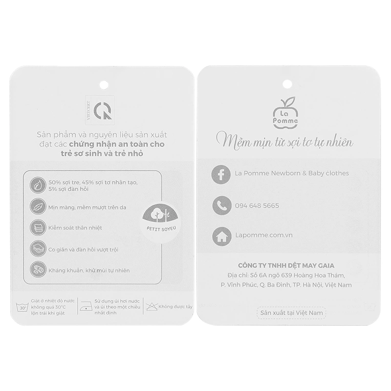 Bộ tay ngắn La Pomme người bạn puppy màu vàng kem 14