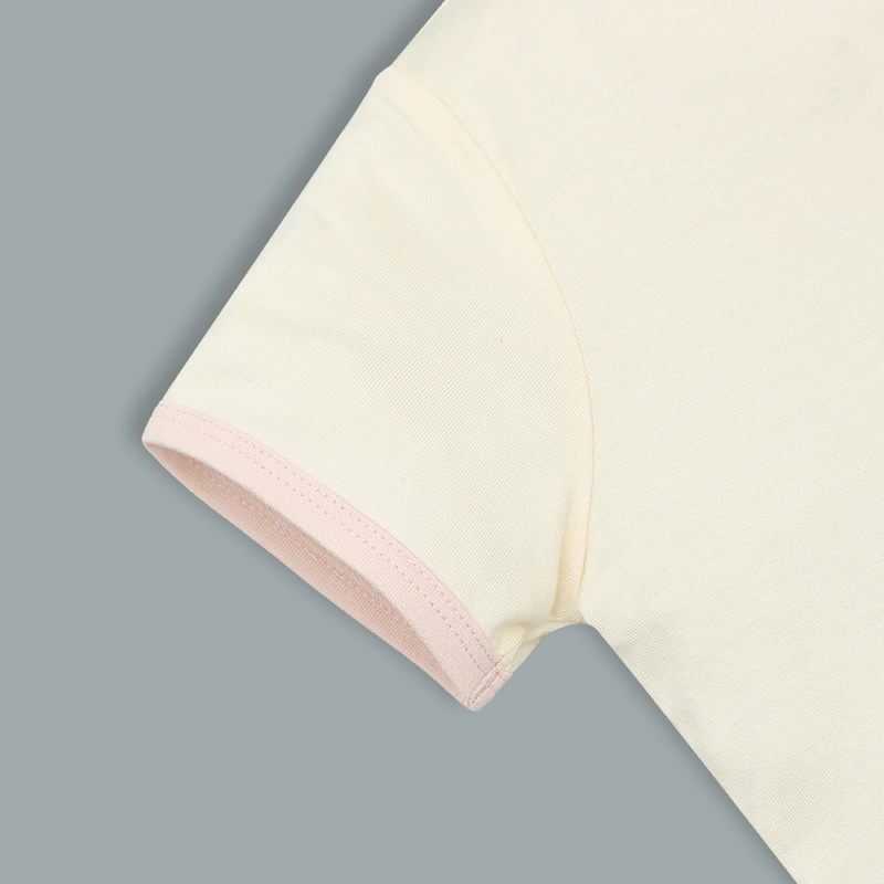 Bộ tay ngắn La Pomme người bạn puppy màu vàng kem 8