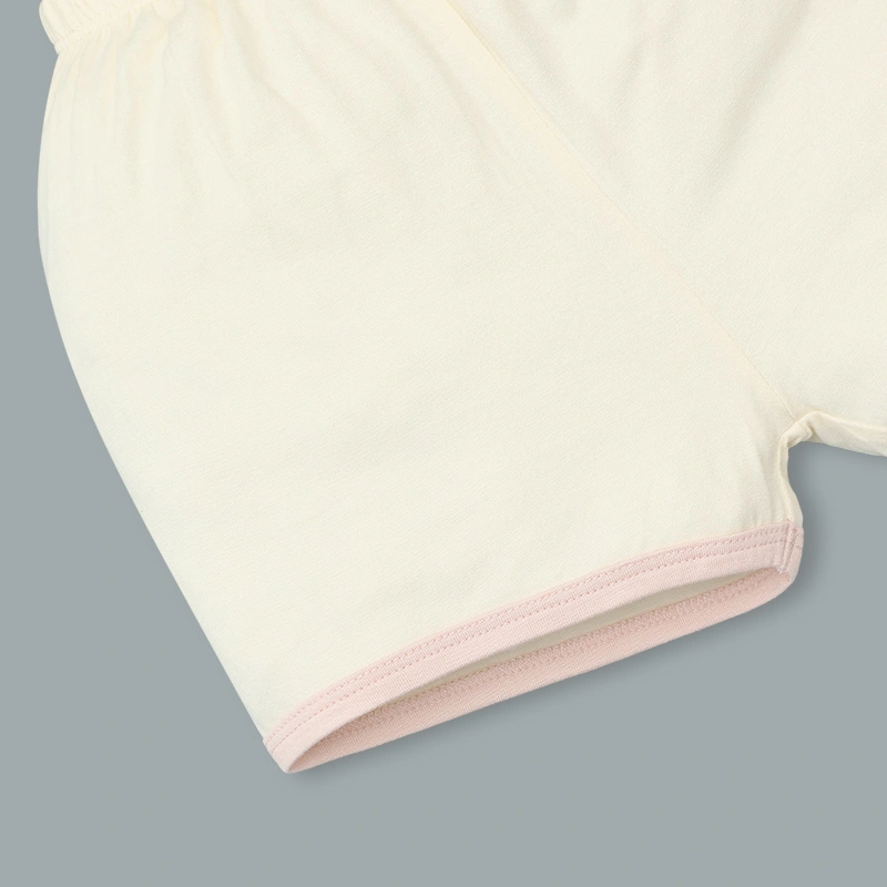 Bộ tay ngắn La Pomme người bạn puppy màu vàng kem 12