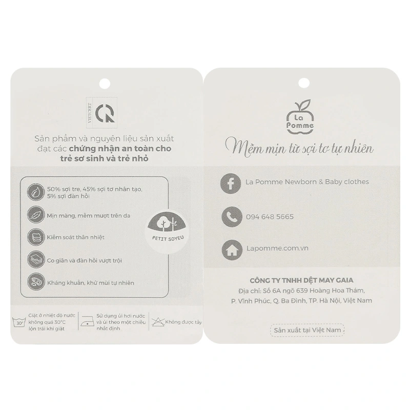 Bộ tay ngắn La Pomme người bạn puppy màu vàng kem 34