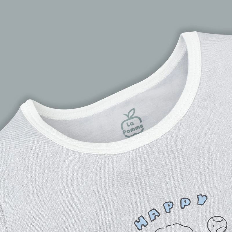 Bộ tay ngắn La Pomme người bạn puppy màu vàng kem 27