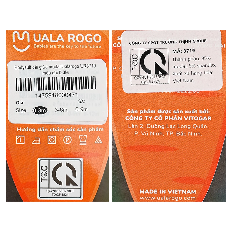 Bodysuit tay dài Ualarogo UR3719 màu hồng 20