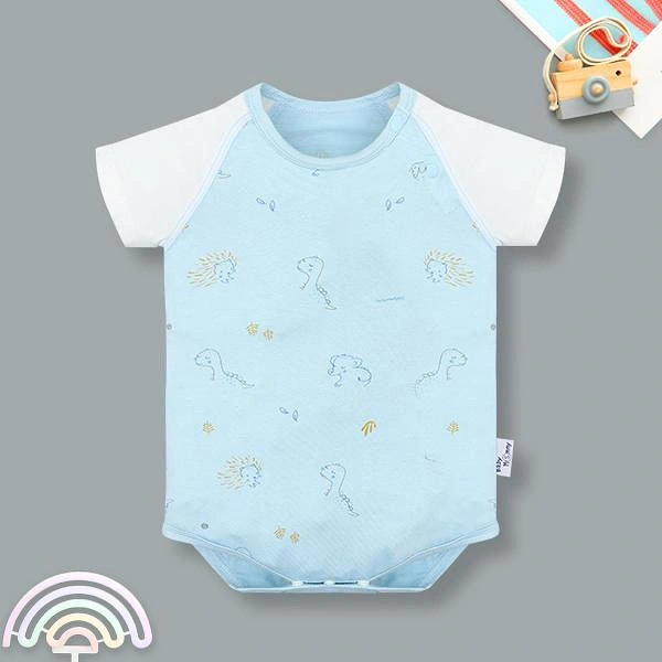 Bodysuit unisex BabyMommy visco xanh - Họa tiết ngẫu nhiên