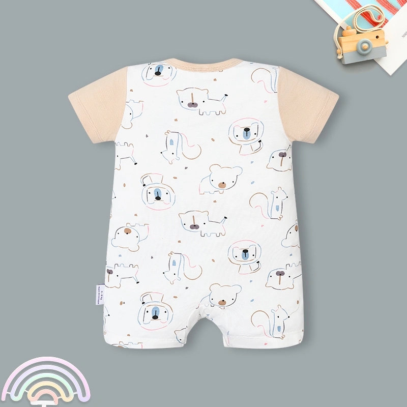 Bodysuit tay ngắn hoạ tiết BabyMommy 191025 màu xanh mint 10