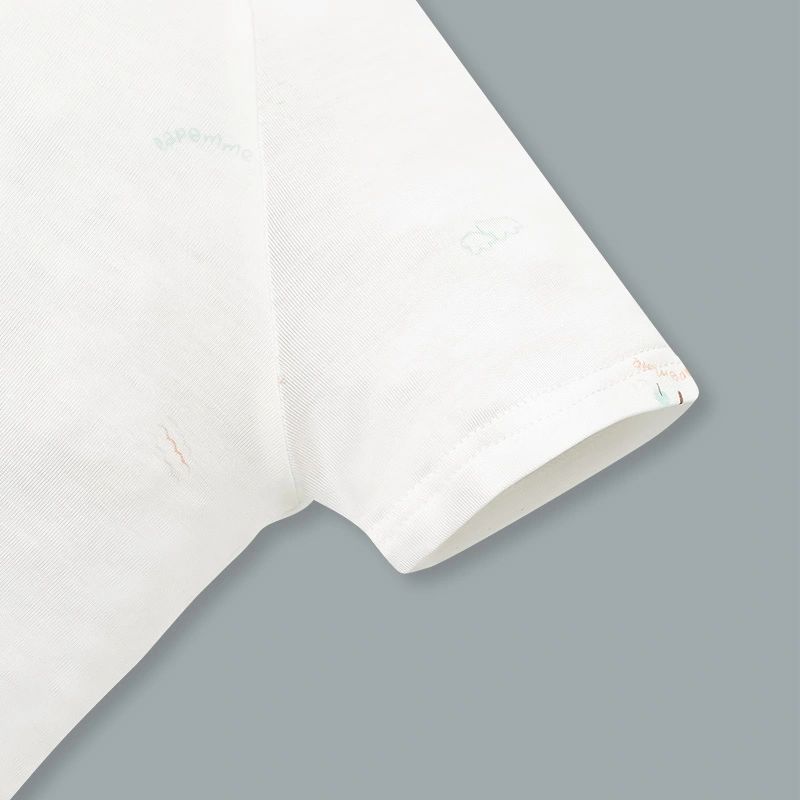 Bodysuit tay ngắn La Pomme mềm mịn đón con yêu màu hồng 7