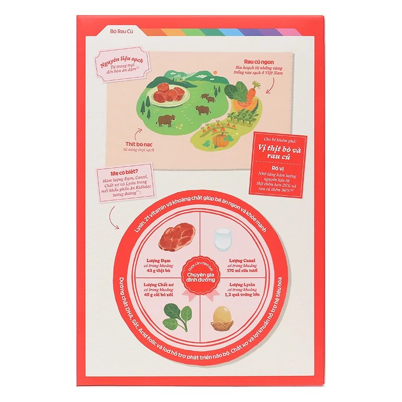 Bột ăn dặm Vinamilk Ridielac Gold cá hồi, bông cải xanh hộp 200g (7 - 24 tháng) 32