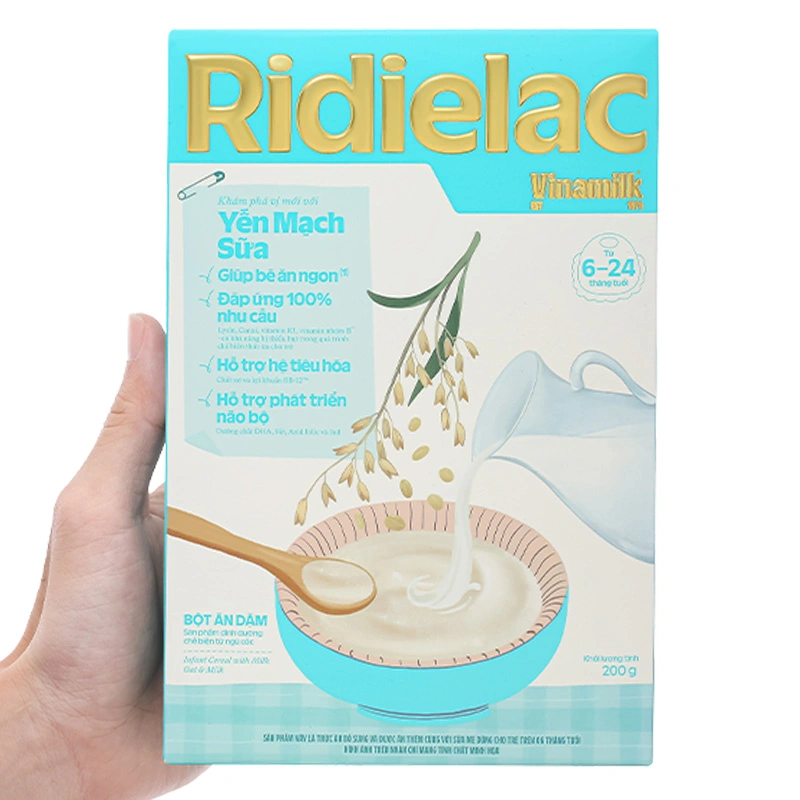 Bột ăn dặm Vinamilk Ridielac Gold gạo, trái cây hộp 200g (6 - 24 tháng) - Giao bao bì ngẫu nhiên 35