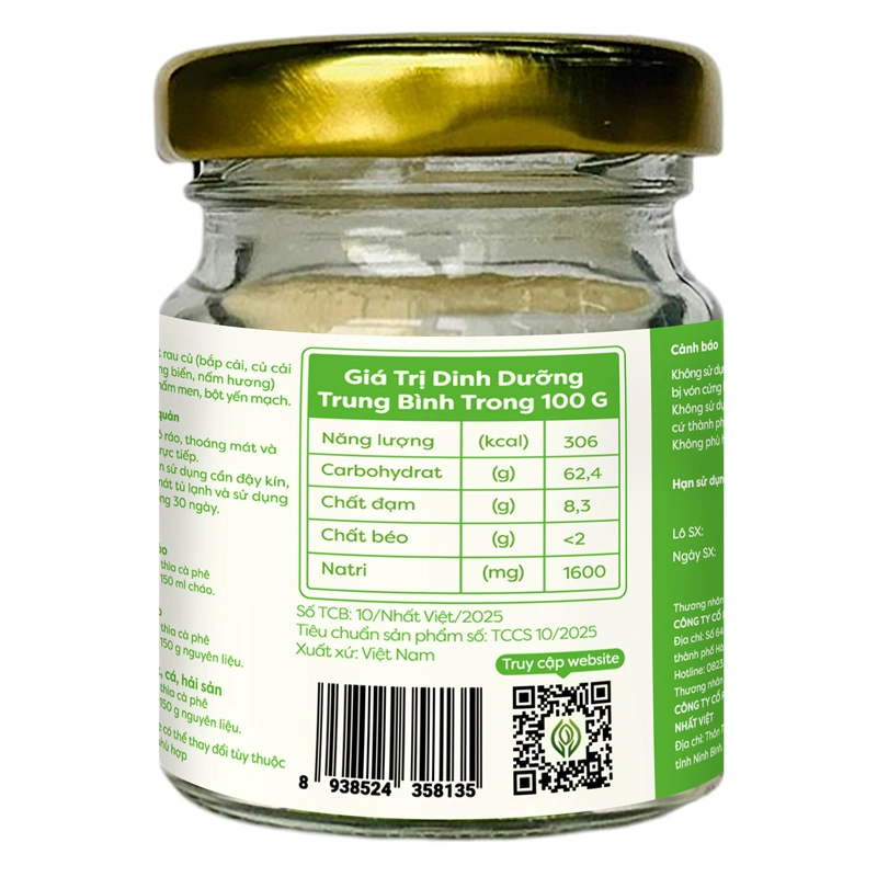 Bột nêm Anpaso cà rốt hũ 60g - Giao bao bì ngẫu nhiên 18