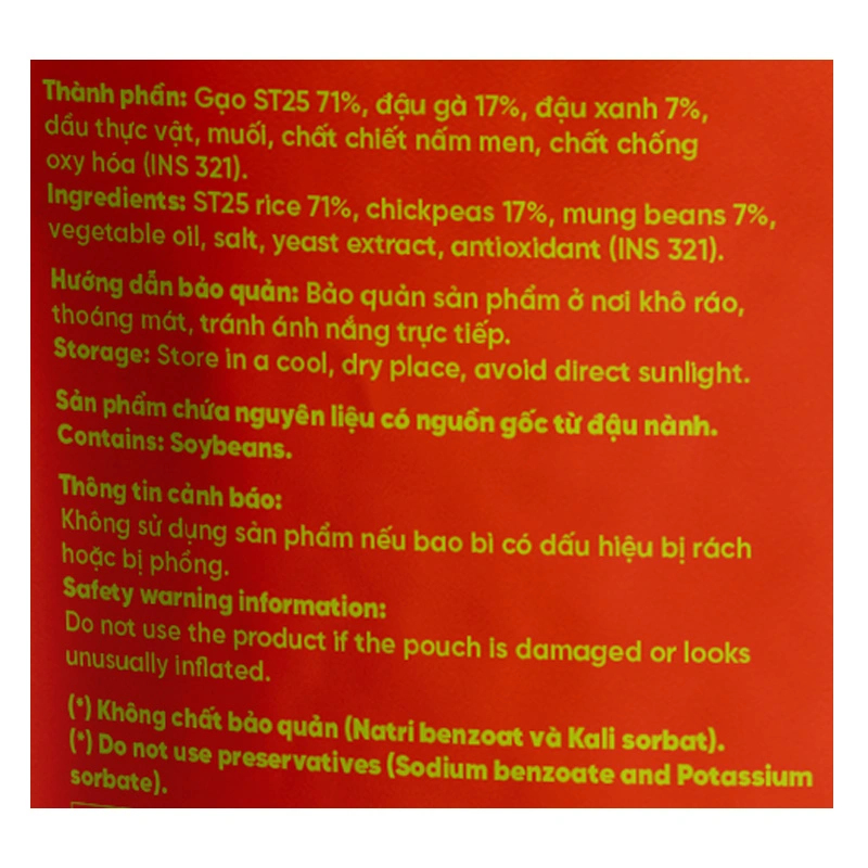 Cơm tươi AK RICE đậu gà 150g (từ 3 tuổi) 3