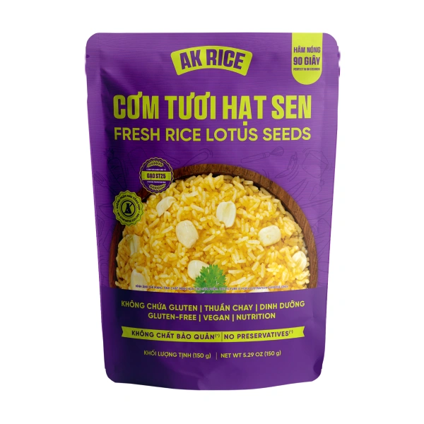 Cơm tươi AK RICE hạt sen