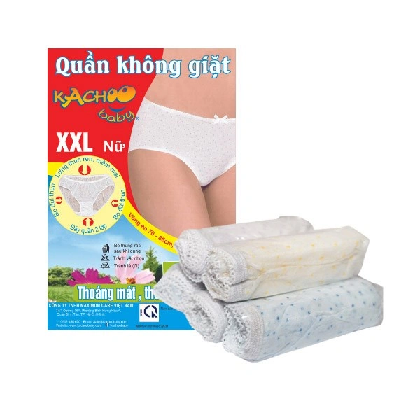 Quần lót vải không dệt mặc 1 lần KACHOOBABY size XXL (Bịch 5 cái) 5
