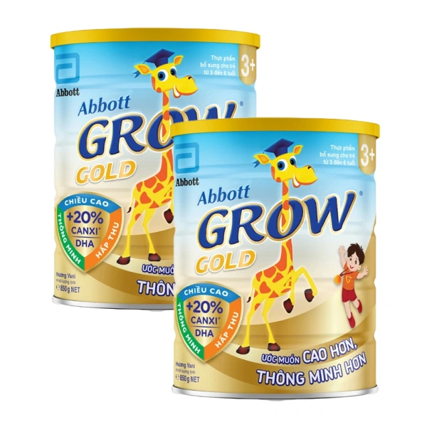 Combo 2 sữa bột Abbott Grow Gold 3+