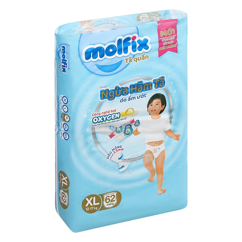 Tã quần Molfix Oxy size XL 62 miếng (12 - 17 kg) 3