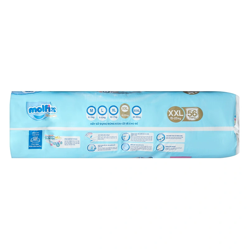 Tã quần Molfix Oxy size XXL 56 miếng (15 - 25 kg) 4