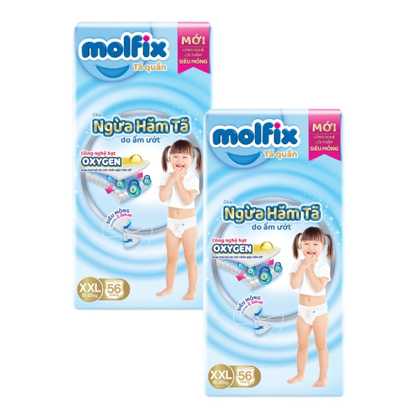 Combo 2 tã quần Molfix Oxy size XXL
