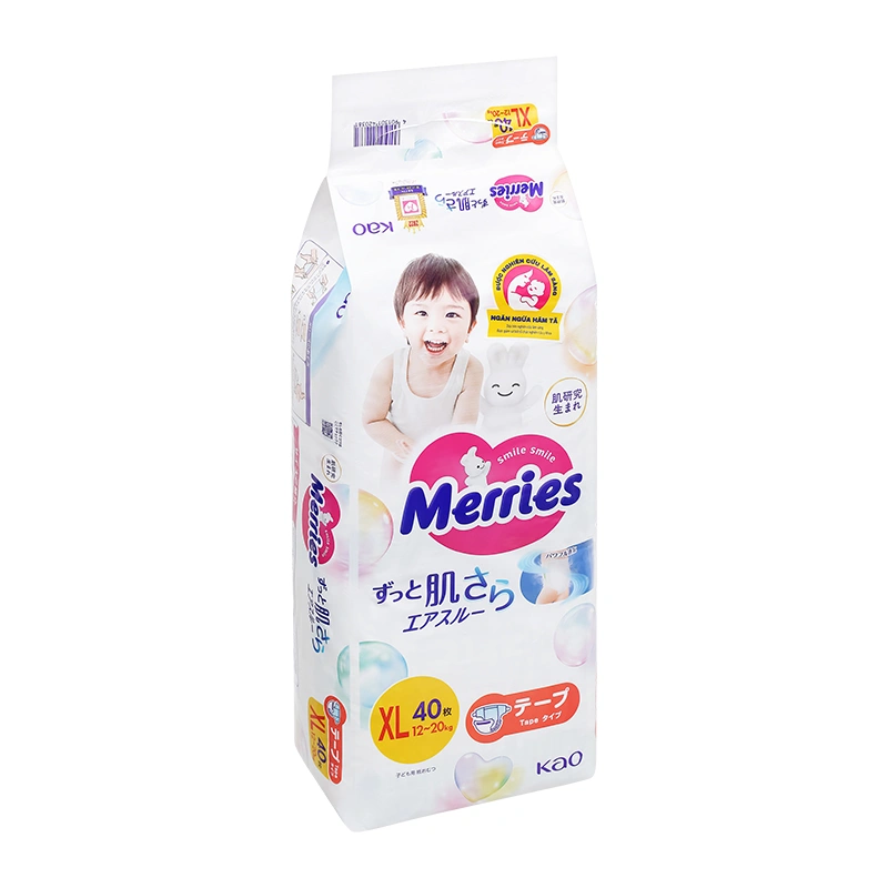 Tã dán Merries size XL 40 miếng (12 - 20 kg) - Mẫu mới 3
