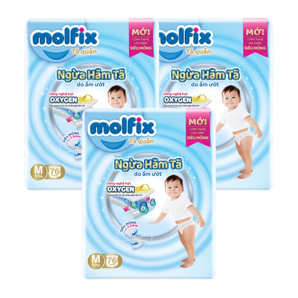 Combo 3 tã quần Molfix Oxy size M