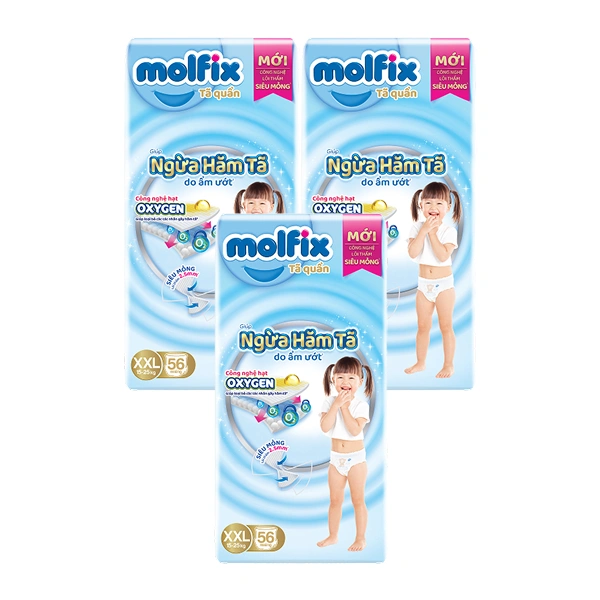 Combo 3 tã quần Molfix Oxy size XXL