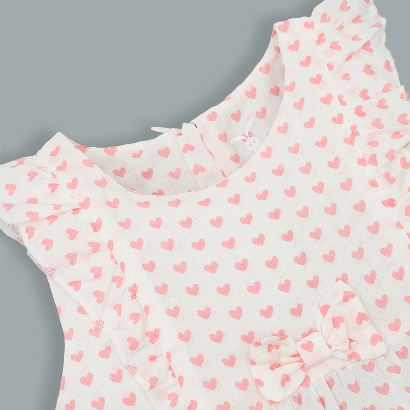 Đầm bé gái Rabity 950.105 màu hồng 3