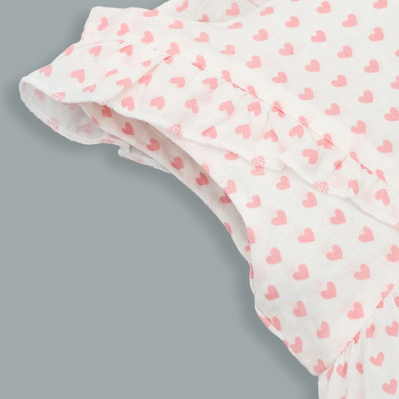 Đầm bé gái Rabity 950.105 màu hồng 4