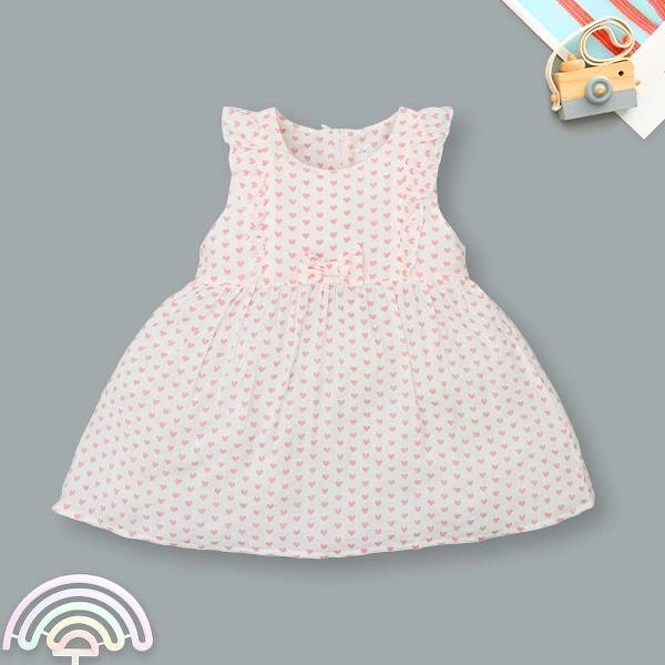 Đầm Rabity cotton hồng