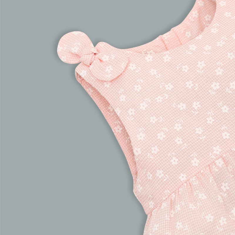 Đầm bé gái Rabity 952.055 màu hồng 4