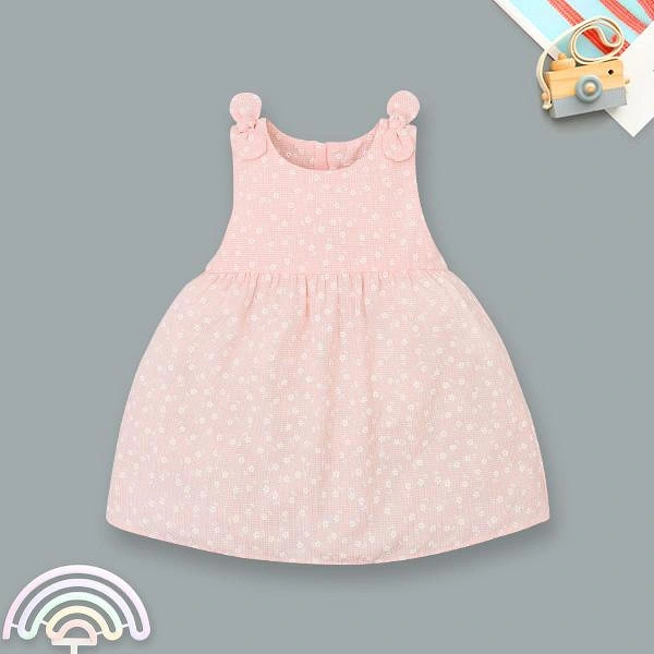 Đầm Rabity cotton hồng