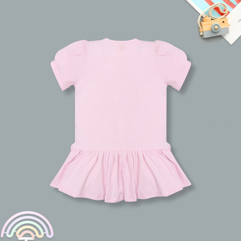 Đầm bé gái Rabity 550.106 màu hồng 2