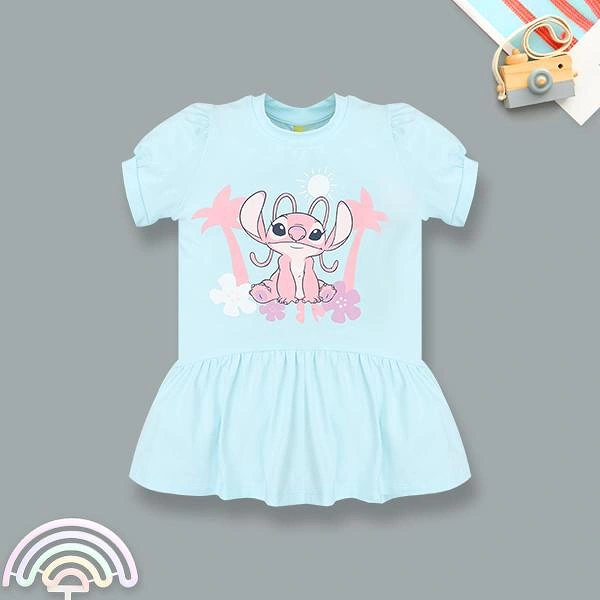 Đầm Rabity cotton xanh