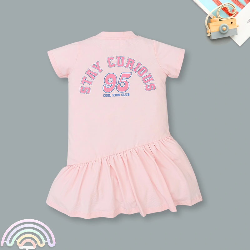 Đầm bé gái Rabity 950.097 màu hồng 2