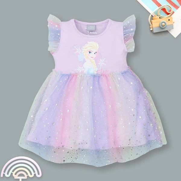 Đầm bé gái Rabity 550.117 màu tím nhạt 1