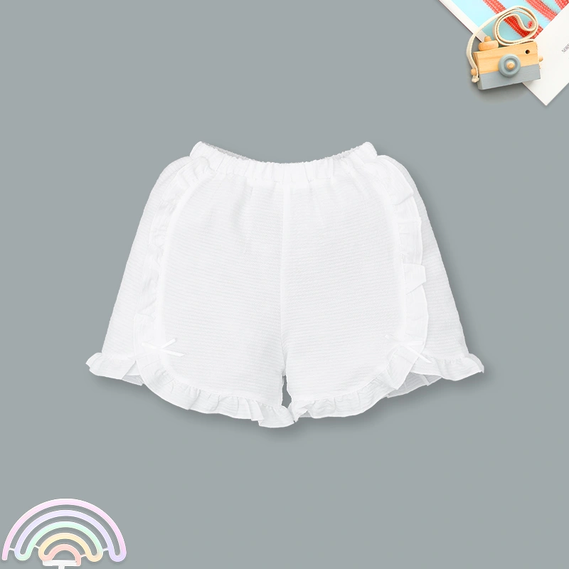 Đồ bộ sát nách bé gái Pony Kids quần bèo gấu màu hồng 10