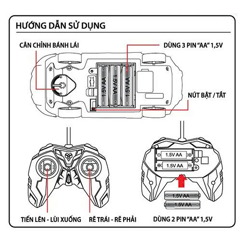 Đồ chơi điều khiển siêu xe Veyron Doanh Nhân Winka DK81206 5