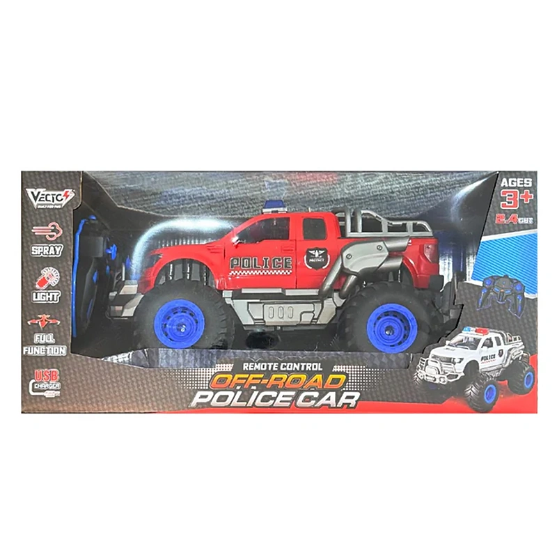 Đồ chơi điều khiển xe cảnh sát off-road phun sương VECTO VT2110A/RD 2