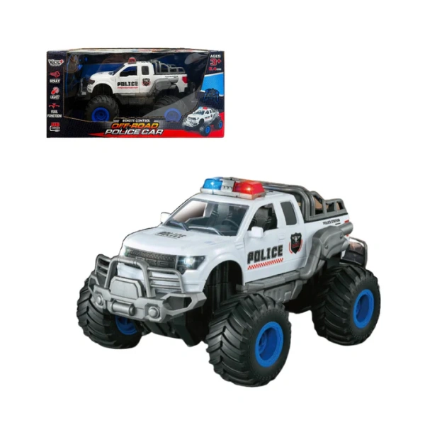 Đồ chơi điều khiển xe cảnh sát off-road phun sương VECTO VT2110A/WH