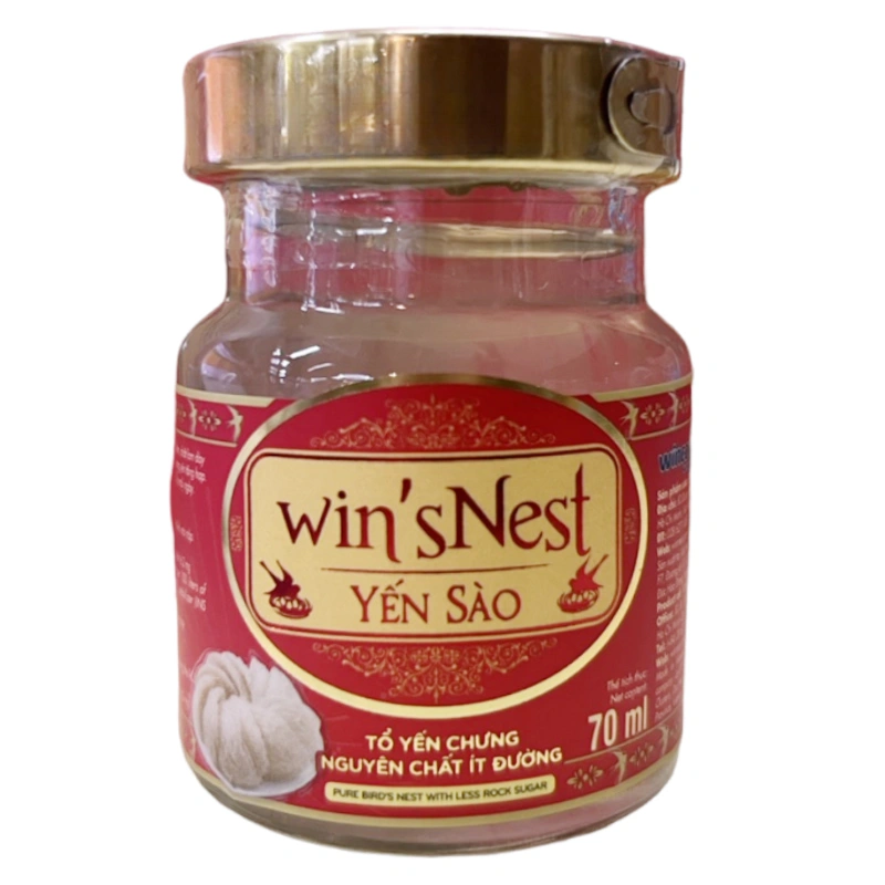 Hộp 6 hũ nước yến sào ít đường Win'sNest 70 ml (từ 1 tuổi) - Hộp Xuân 7