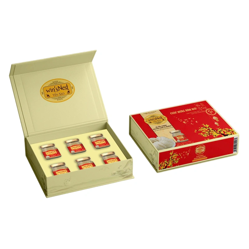 Hộp 6 hũ nước yến sào ít đường Win'sNest 70 ml (từ 1 tuổi) - Hộp Xuân 5