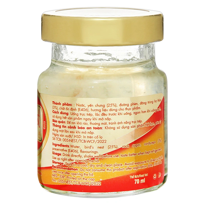 Hộp 6 hũ nước yến sào đông trùng hạ thảo Win'sNest 70 ml (từ 12 tuổi) 9