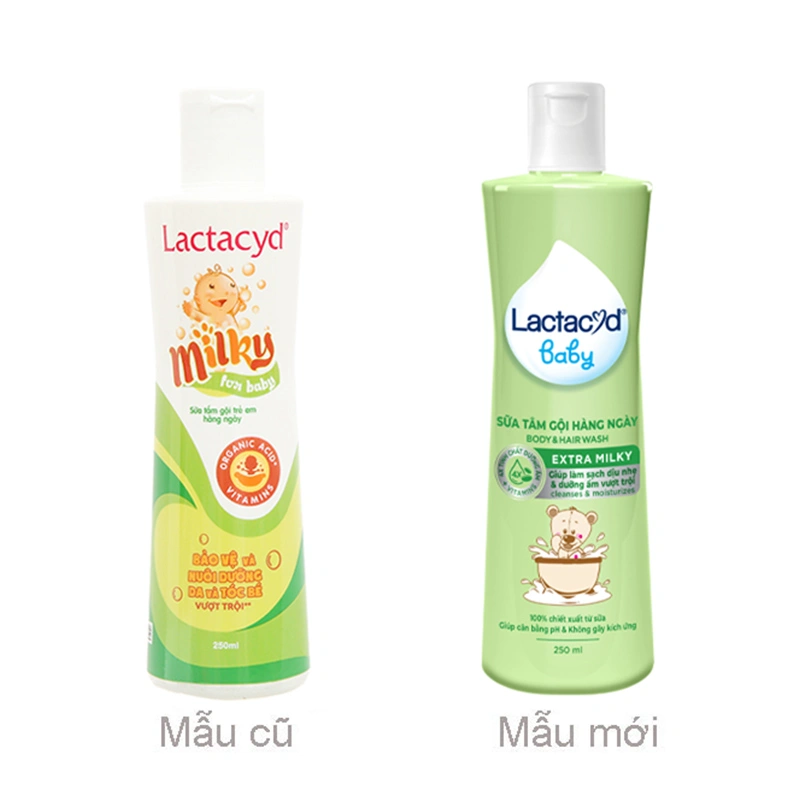 Sữa tắm & gội 2in1 cho bé Lactacyd Extra Milky hương dịu nhẹ 250 ml (mọi độ tuổi) 2