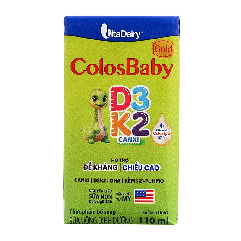 Lốc 4 hộp sữa non pha sẵn ColosBaby Gold D3K2 110 ml (từ 1 tuổi) 5
