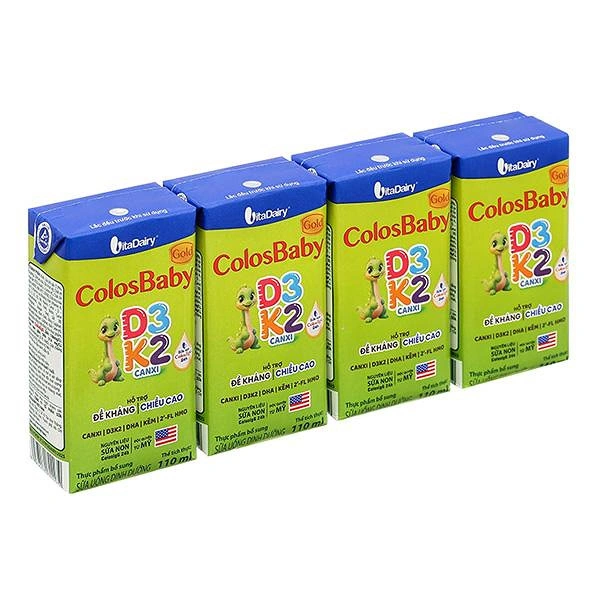 Lốc 4 hộp sữa non pha sẵn ColosBaby Gold D3K2